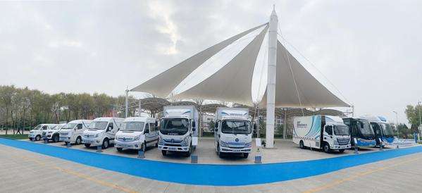 京东物流采购福田智蓝新能源车，首批54台投运